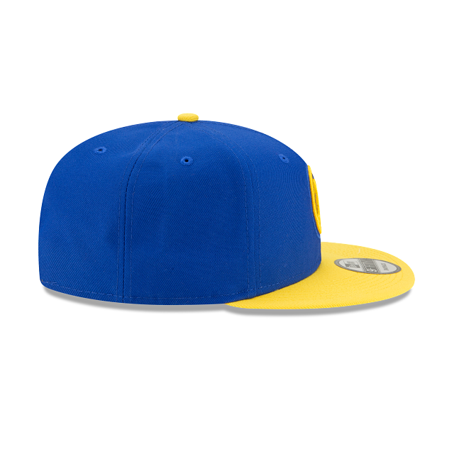 Golden State Warriors NBA New Era Men Royal Blue/Yellow 9Fifty Two Tone Snapback product image 3, provided for visual