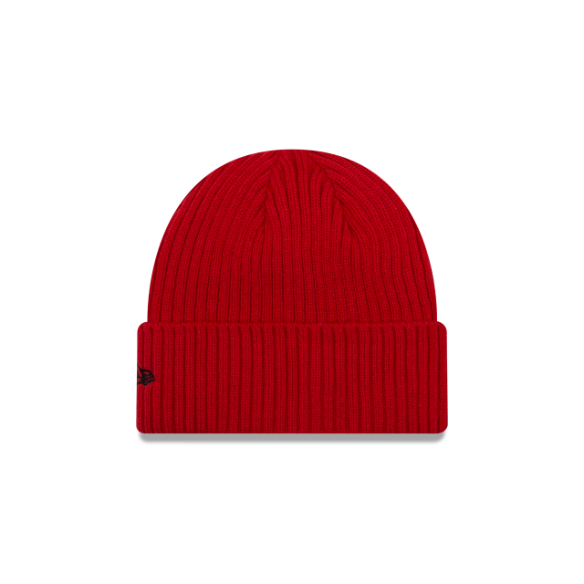 Houston Rockets NBA New Era Men Red Core Classic Cuff Knit Beanie product image 2, provided for visual reference and product