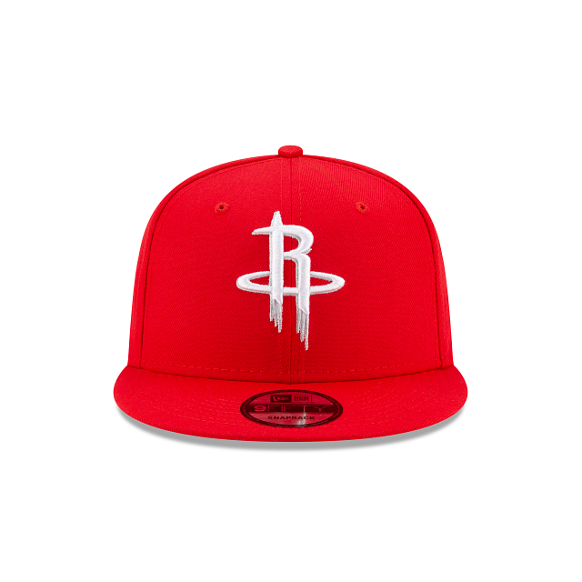 Houston Rockets NBA New Era Men Red 9Fifty Basic Snapback product image 5, provided for visual reference and product detail