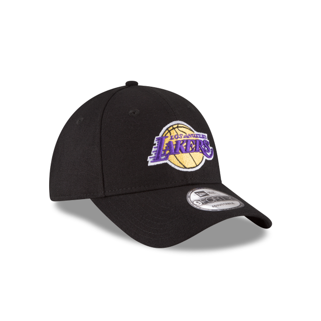 Los Angeles Lakers NBA New Era Men Black 9Forty The League Adjustable Hat product image 6, provided for visual reference and