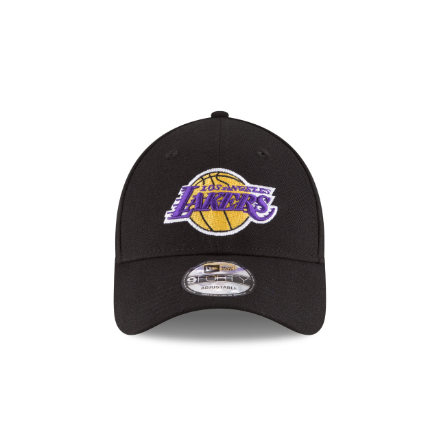 Los Angeles Lakers NBA New Era Men Black 9Forty The League Adjustable Hat product image 5, provided for visual reference and