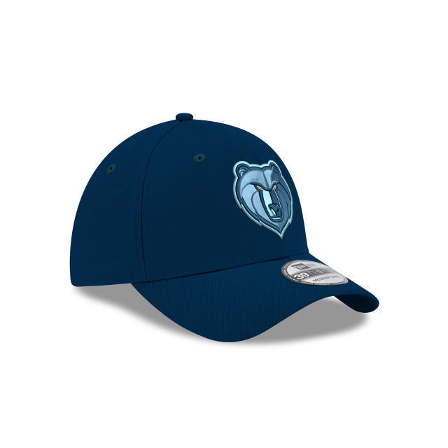 Memphis Grizzlies NBA New Era Men Navy 39Thirty Team Classic Stretch Fit Hat product image 4, provided for visual reference