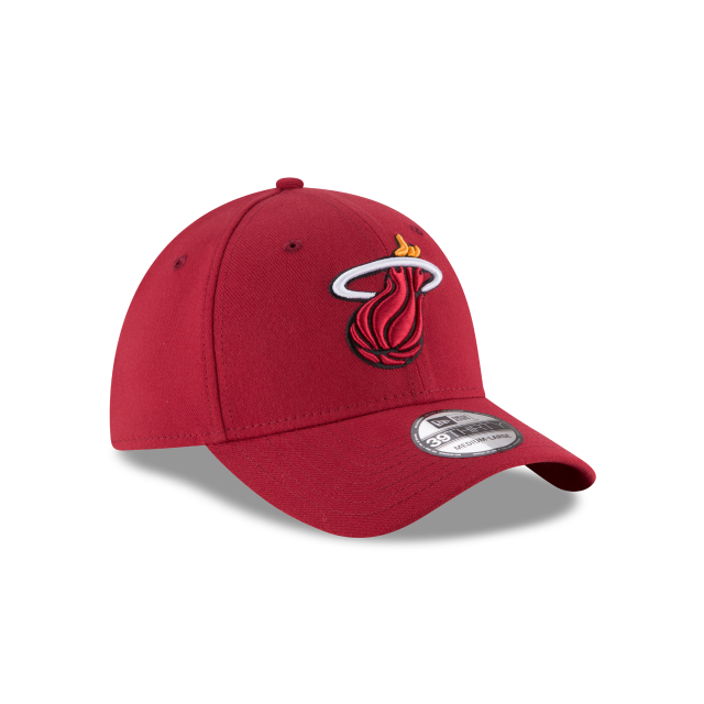 Miami Heat NBA New Era Men Red 39Thirty Team Classic Stretch Fit Hat product image 6, provided for visual reference and