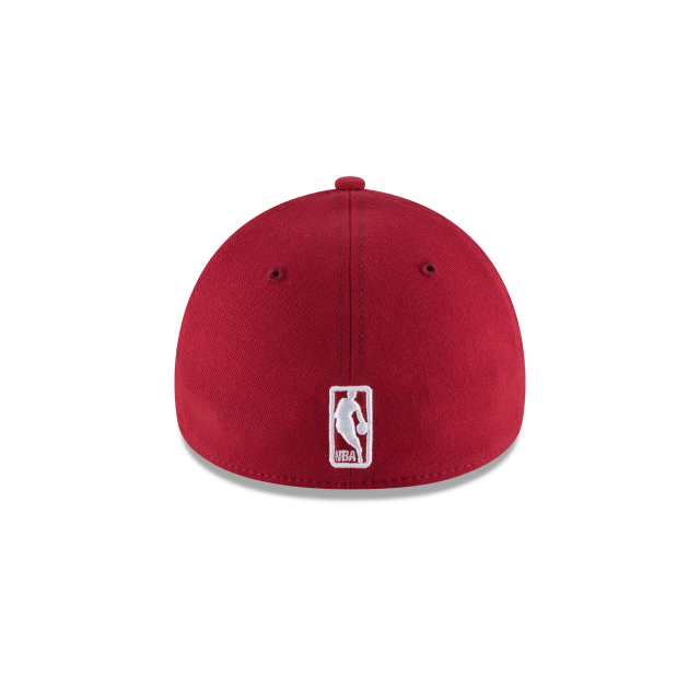 Miami Heat NBA New Era Men Red 39Thirty Team Classic Stretch Fit Hat product image 2, provided for visual reference and