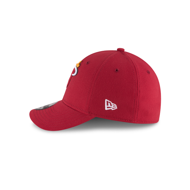 Miami Heat NBA New Era Men Red 39Thirty Team Classic Stretch Fit Hat product image 4, provided for visual reference and
