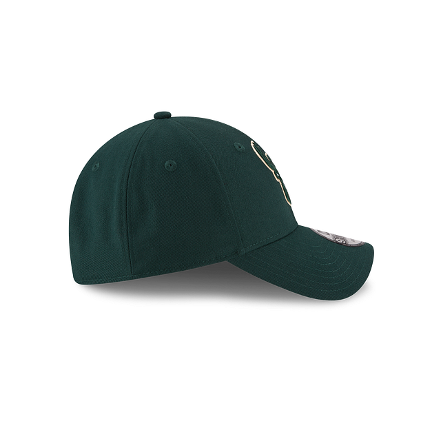 Milwaukee Bucks NBA New Era Men Green 9Forty The League Adjustable Hat product image 4, provided for visual reference and
