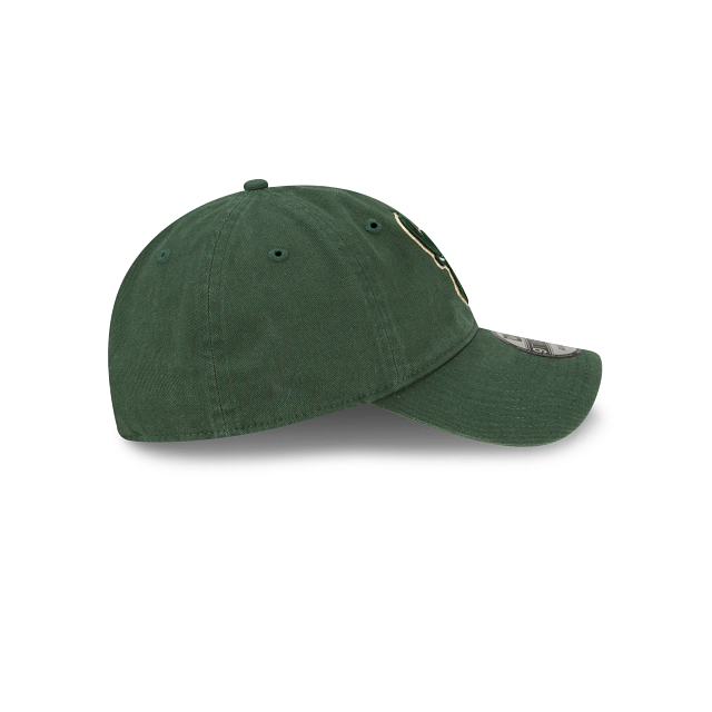 Milwaukee Bucks NBA New Era Men Green 9Twenty Core Classic Adjustable Hat product image 4, provided for visual reference and