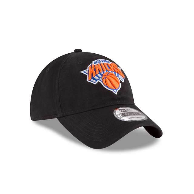 New York Knicks NBA New Era Men Black 9Twenty Core Classic Adjustable Hat product image 6, provided for visual reference and
