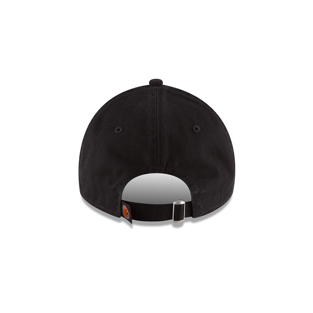 New York Knicks NBA New Era Men Black 9Twenty Core Classic Adjustable Hat product image 2, provided for visual reference and