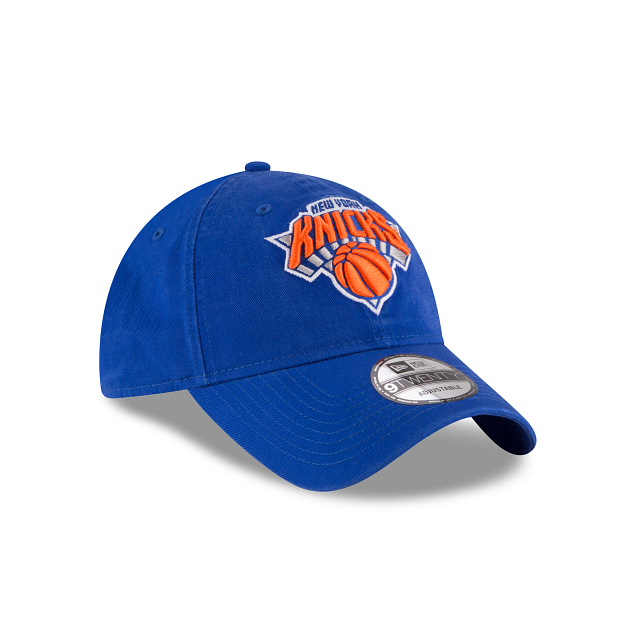 New York Knicks NBA New Era Men Royal 9Twenty Core Classic Adjustable Hat product image 6, provided for visual reference and