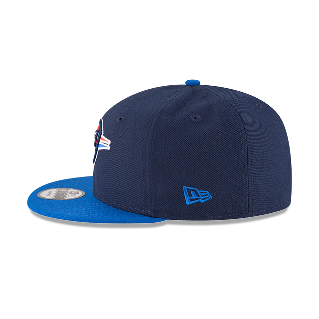 Oklahoma City Thunder NBA New Era Men Navy/Blue 9Fifty Two Tone Snapback product image 4, provided for visual reference and