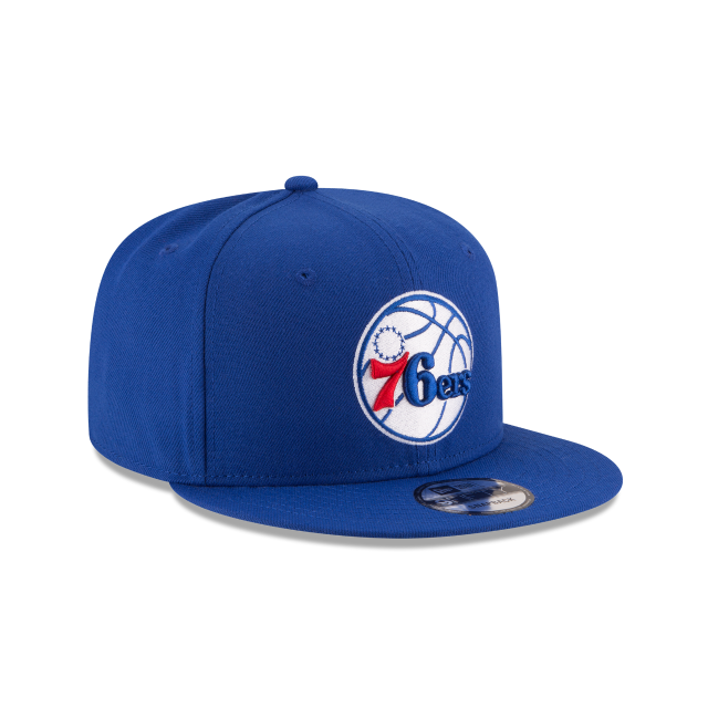 Philadelphia 76ers NBA New Era Men Royal Blue 9Fifty Basic Snapback product image 6, provided for visual reference and