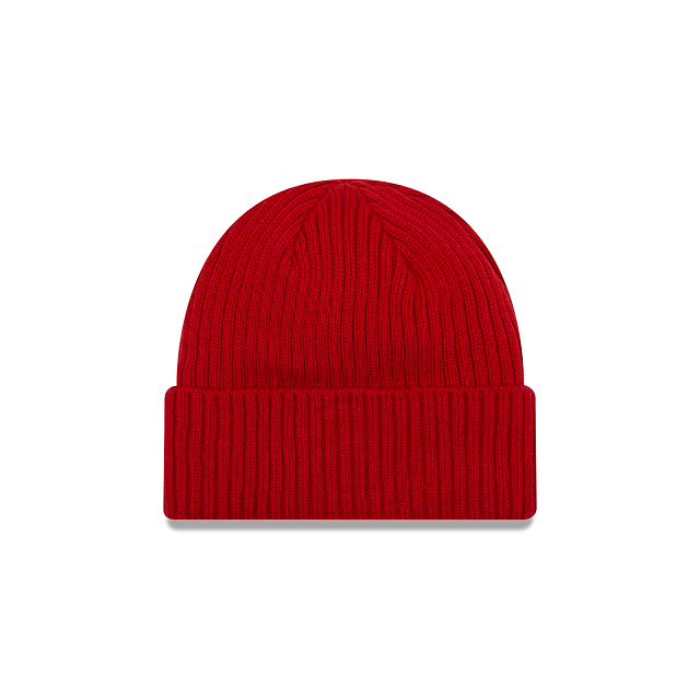 Portland Blazers NBA New Era Men Red Core Classic Cuff Knit Beanie product image 2, provided for visual reference and