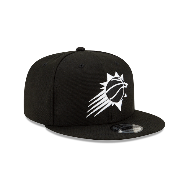 Phoenix Suns NBA New Era Men Black/White 9Fifty Basic Snapback product image 6, provided for visual reference and product