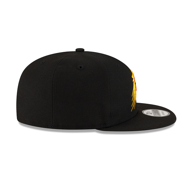 Phoenix Suns NBA New Era Men Black 9Fifty Basic Snapback product image 4, provided for visual reference and product detail
