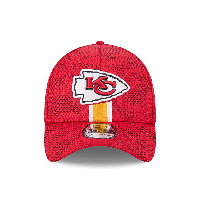 Kansas City Chiefs NFL New Era Men Red 39Thirty 2024 Sideline Stretch Fit Hat product image 6, provided for visual reference