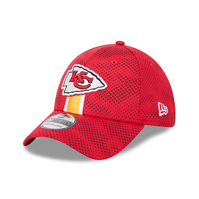 Kansas City Chiefs NFL New Era Men Red 39Thirty 2024 Sideline Stretch Fit Hat product image 3, provided for visual reference