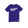 Los Angeles Dodgers MLB New Era Royal Men Pinstripe T-Shirt product image 1, provided for visual reference and product