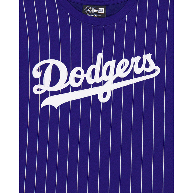 Los Angeles Dodgers MLB New Era Royal Men Pinstripe T-Shirt product image 10, provided for visual reference and product