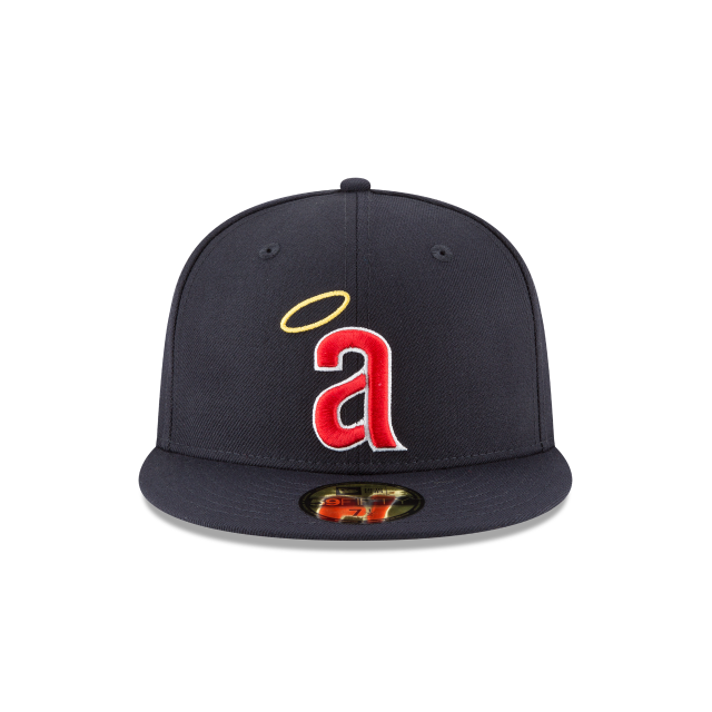California Angels MLB New Era Men Navy 59Fifty Cooperstown 1971 Wool Fitted Hat product image 4, provided for visual