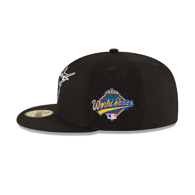 Florida Marlins MLB New Era Men Black 59Fifty 1997 World Series Wool Fitted Hat product image 5, provided for visual