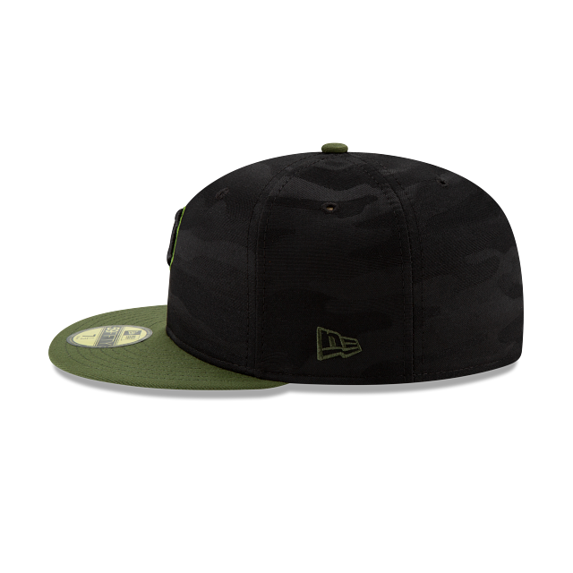 Pittsburgh Pirates MLB New Era Men Black Camo 59Fifty Authentic Collection Alternate Fitted Hat product image 5, provided