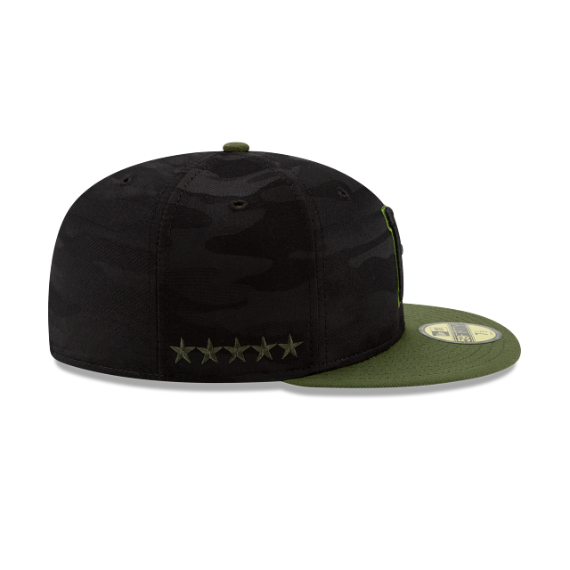 Pittsburgh Pirates MLB New Era Men Black Camo 59Fifty Authentic Collection Alternate Fitted Hat product image 3, provided