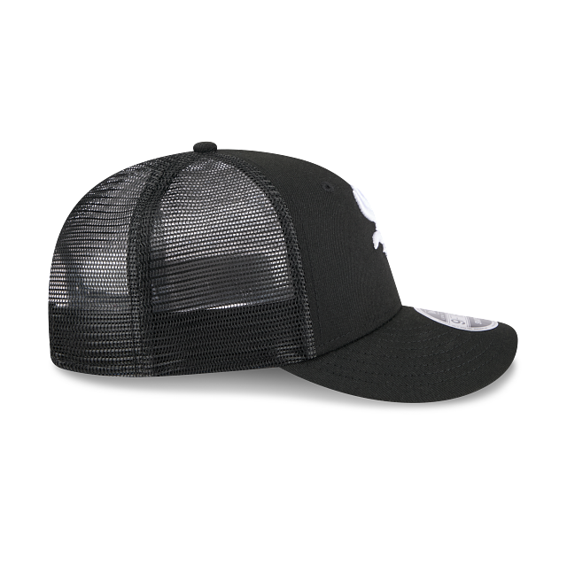 Chicago White Sox MLB New Era Men Black 9Fifty Low Profile Trucker Snapback product image 4, provided for visual reference