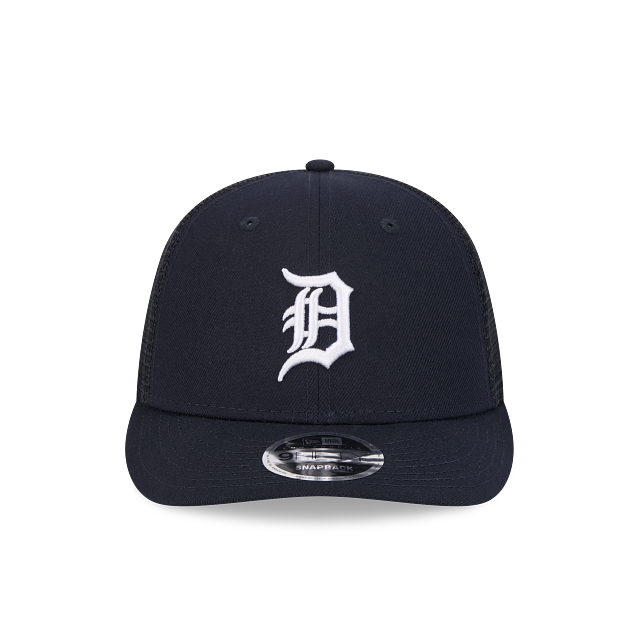 Detroit Tigers MLB New Era Men Navy 9Fifty Low Profile Trucker Snapback product image 6, provided for visual reference and