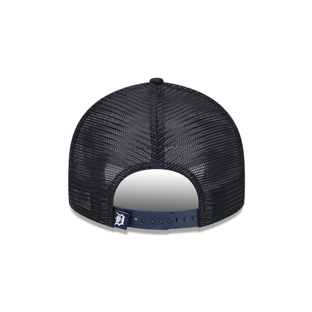 Detroit Tigers MLB New Era Men Navy 9Fifty Low Profile Trucker Snapback product image 2, provided for visual reference and