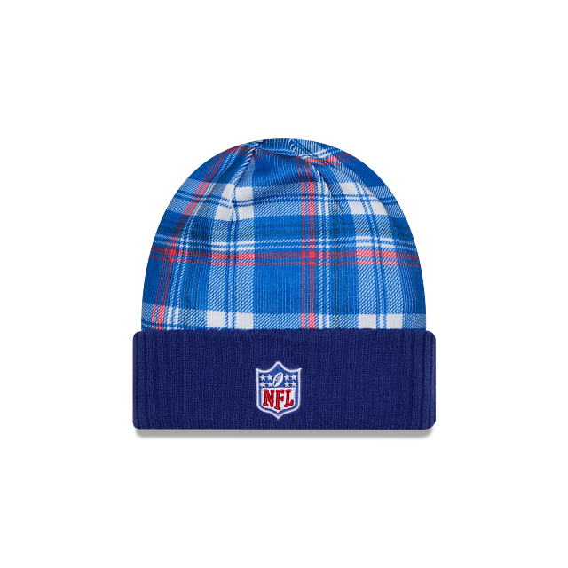 Buffalo Bills NFL New Era Men Blue 2024 Official Sideline Statement Cuff Knit Hat product image 2, provided for visual
