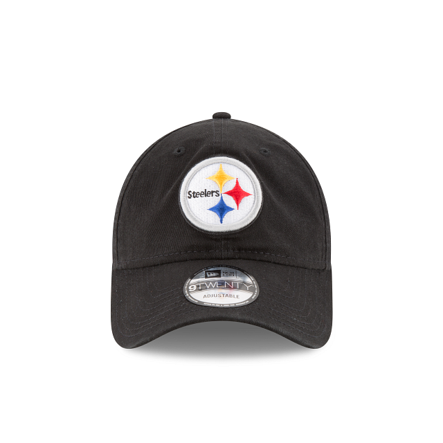 Pittsburgh Steelers NFL New Era Men Black 9Twenty Core Classic Adjustable Hat product image 5, provided for visual reference