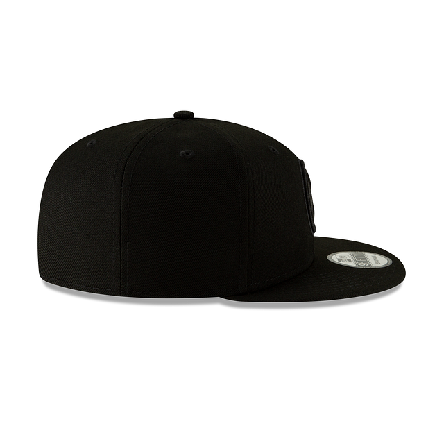 Pittsburgh Steelers NFL New Era Men Black On Black 9Fifty Basic Snapback product image 3, provided for visual reference and