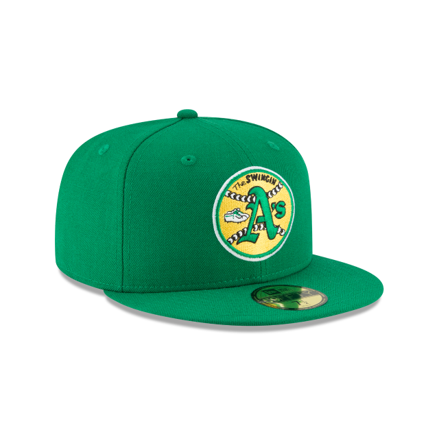 Oakland Athletics MLB New Era Men Green 59Fifty 1971 Cooperstown Wool Fitted Hat product image 6, provided for visual