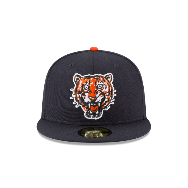 Detroit Tigers MLB New Era Men Navy 59Fifty Cooperstown Wool 1957 Logo Fitted Hat product image 4, provided for visual