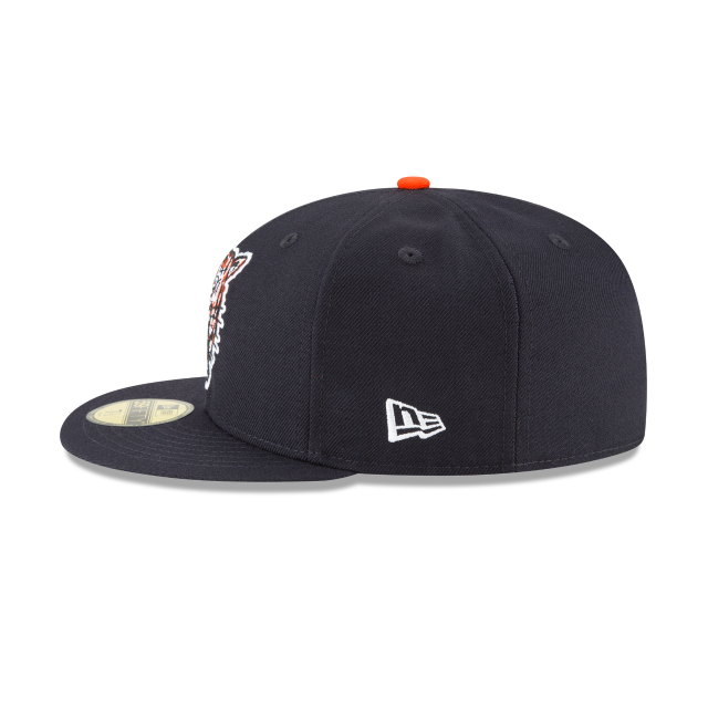 Detroit Tigers MLB New Era Men Navy 59Fifty Cooperstown Wool 1957 Logo Fitted Hat product image 3, provided for visual