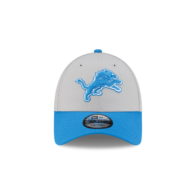 Detroit Lions NFL New Era Men Blue/Grey 2 Tone 9Forty Adjustable Hat product image 7, provided for visual reference and