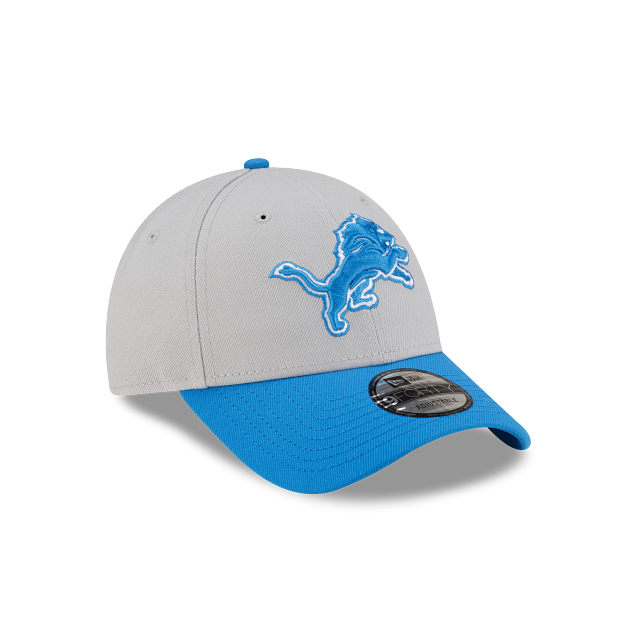 Detroit Lions NFL New Era Men Blue/Grey 2 Tone 9Forty Adjustable Hat product image 6, provided for visual reference and