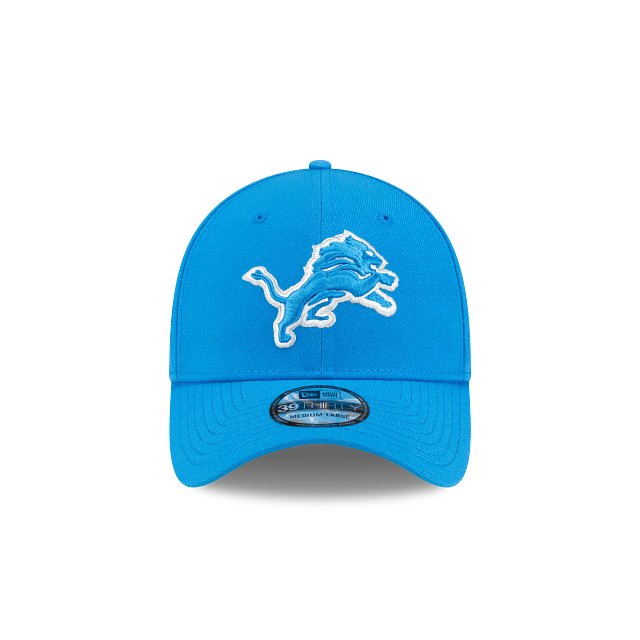 Detroit Lions NFL New Era Men Blue 39Thirty Team Classic Stretch Fit Hat product image 7, provided for visual reference and