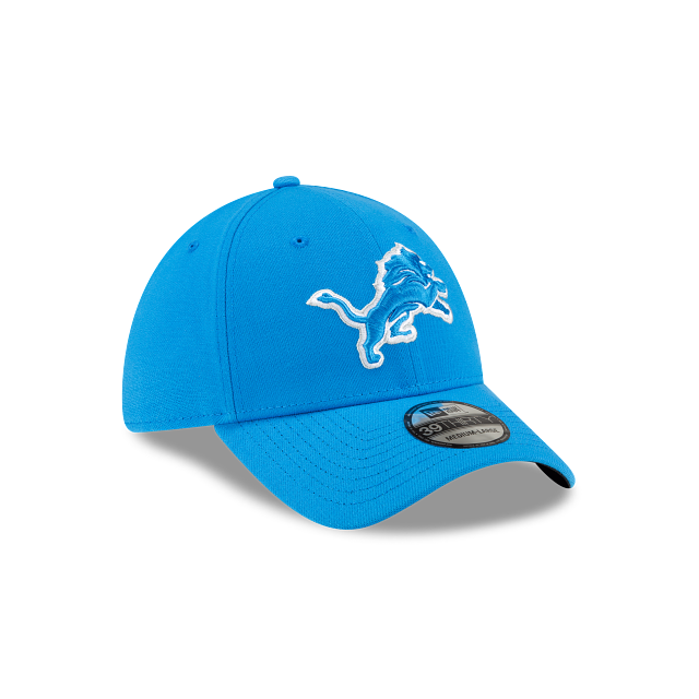 Detroit Lions NFL New Era Men Blue 39Thirty Team Classic Stretch Fit Hat product image 6, provided for visual reference and