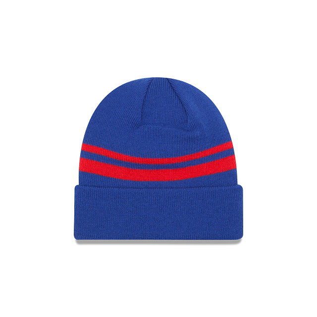 Buffalo Bills NFL New Era Men Blue Cuff Knit Hat product image 2, provided for visual reference and product detail review