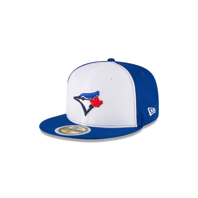 Toronto Blue Jays MLB New Era Youth White/Royal 59Fifty Authentic Collection Fitted Hat product image 1, provided for visual
