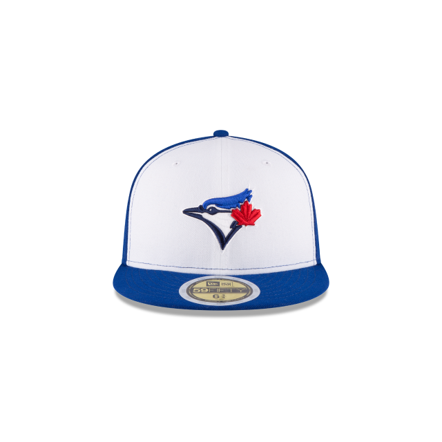 Toronto Blue Jays MLB New Era Youth White/Royal 59Fifty Authentic Collection Fitted Hat product image 5, provided for visual