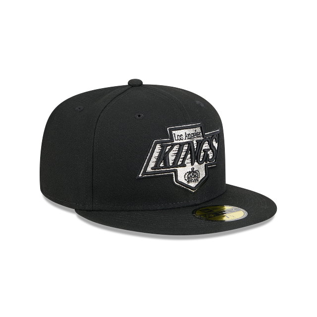 Los Angeles Kings NHL New Era Men Black 59Fifty Core Fitted Hat product image 6, provided for visual reference and product