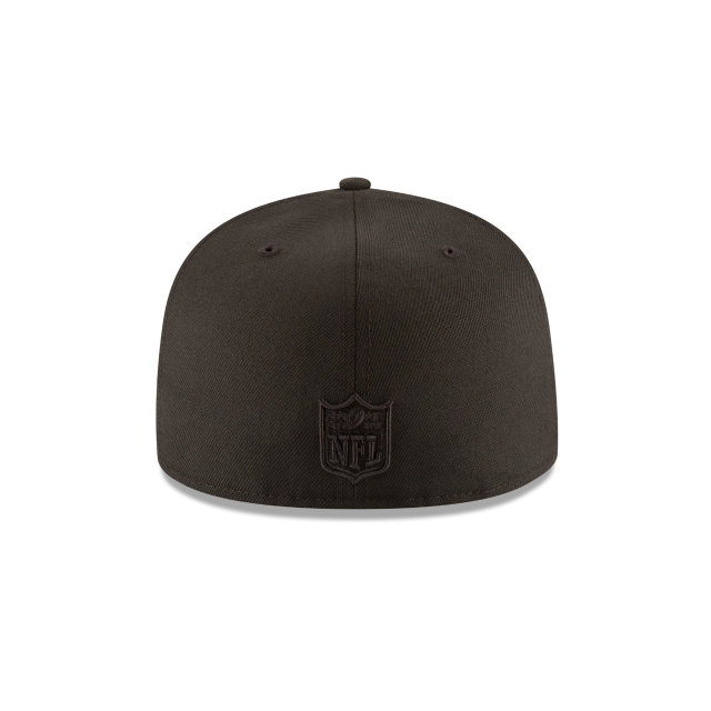Atlanta Falcons NFL New Era Men Black on Black 59Fifty Team Basic Fitted Hat product image 2, provided for visual reference