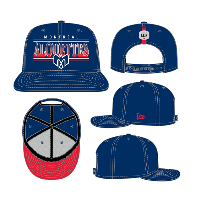 Montreal Alouettes CFL New Era Men Navy 9Fifty 2025 Sideline Snapback product image 1, provided for visual reference and