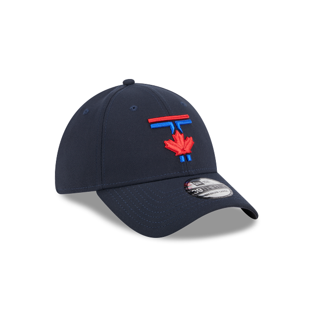 Toronto Blue Jays MLB New Era Men Navy 39Thirty 2024 City Connect Stretch Fit Hat product image 7, provided for visual