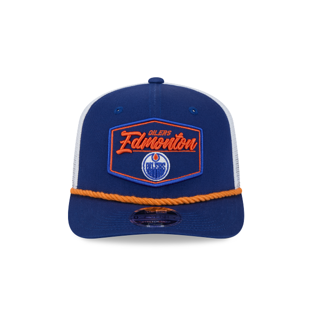 Edmonton Oilers NHL New Era Men Royal 9Seventy Cord Snapback Hat product image 7, provided for visual reference and product