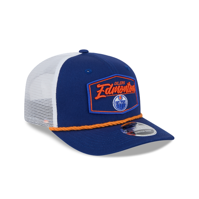 Edmonton Oilers NHL New Era Men Royal 9Seventy Cord Snapback Hat product image 6, provided for visual reference and product