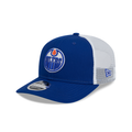 Edmonton Oilers NHL New Era Men Royal 9Seventy Trucker Snapback Hat product image 1, provided for visual reference and